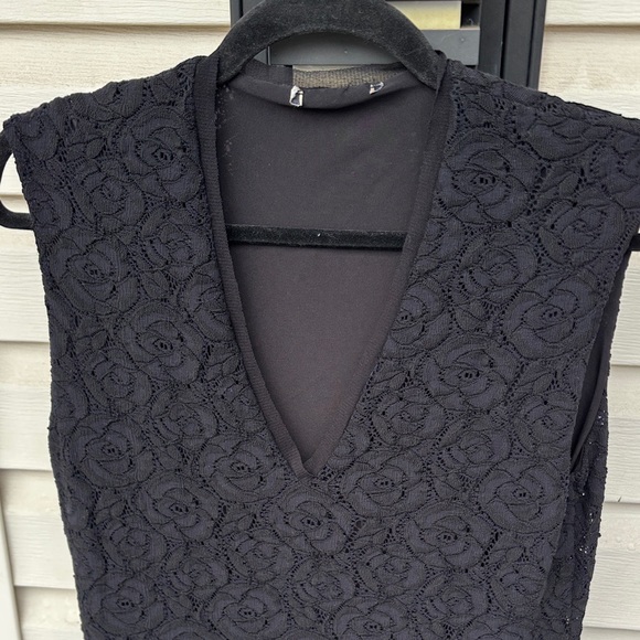 FUZZI Italy Ladies black Roses Floral Midi Dress-S-Wedding-Holidays-Gorgeous! - Picture 2 of 16